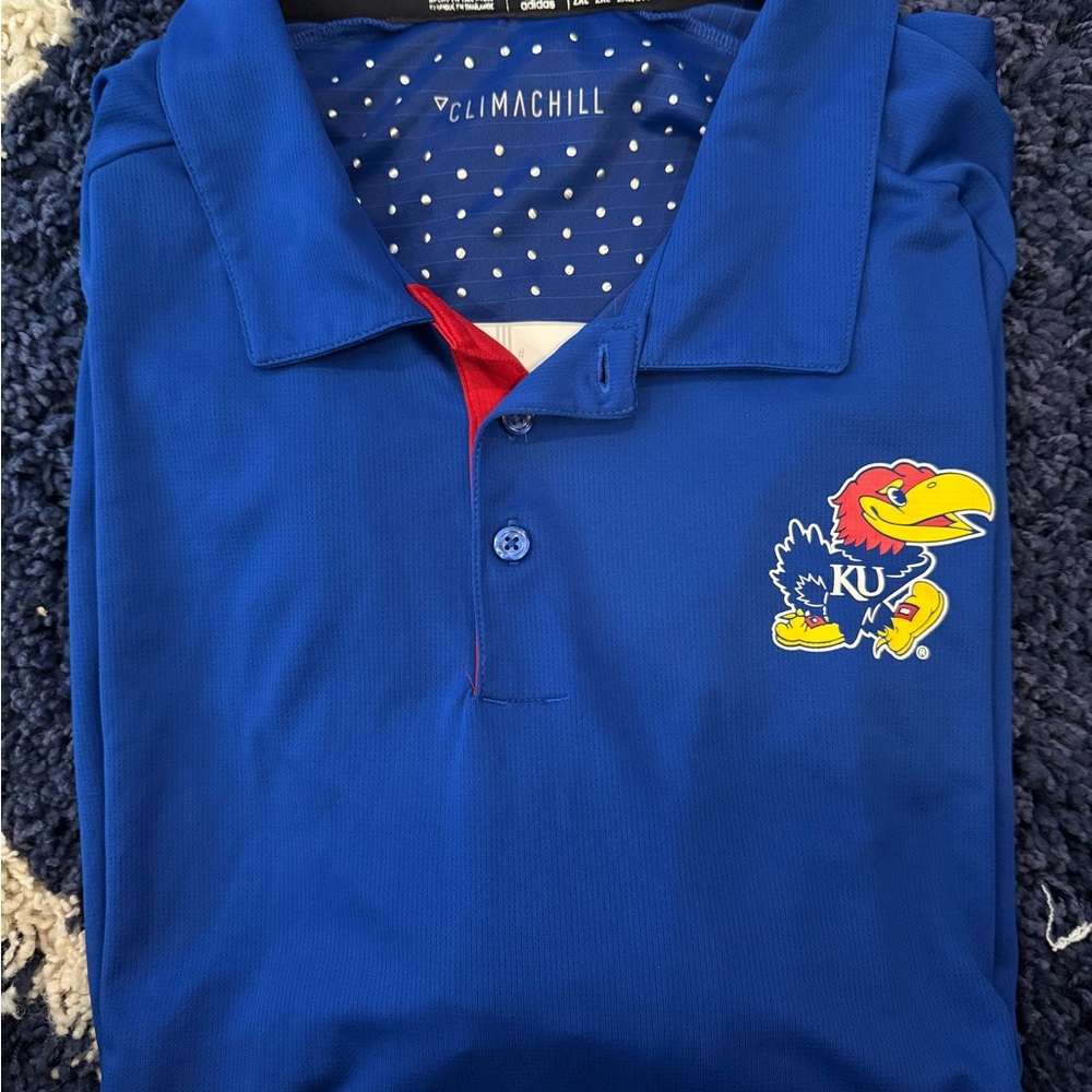 adidas Blue Polo Shirt with Logo